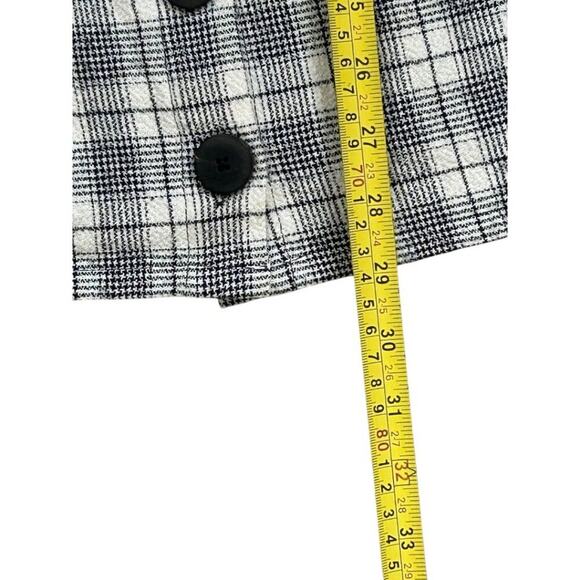 Zara TRF Collection Plaid Mini Dress Button Front Fitted Summer Casual Size S - Picture 8 of 8